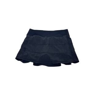Lululemon Pace Rival Mid Rise Skirt Athletic Skort Black 6